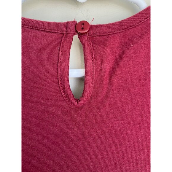 Girls rare editions burgundy tulle twirl worthy dress with gold bow Sz 6X - Picture 4 of 8